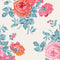 Archive Rose Wallpaper  option Blue / Pink