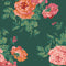 Archive Rose Wallpaper Sample Swatch  option Green Sample
