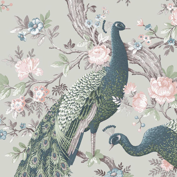 Laura Ashley Belvedere Duck Egg Wallpaper Wallpaper