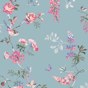 Birds and Roses Wallpaper