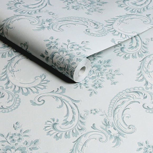 Rachel Ashwell Boudoir Beauty Blue Wallpaper