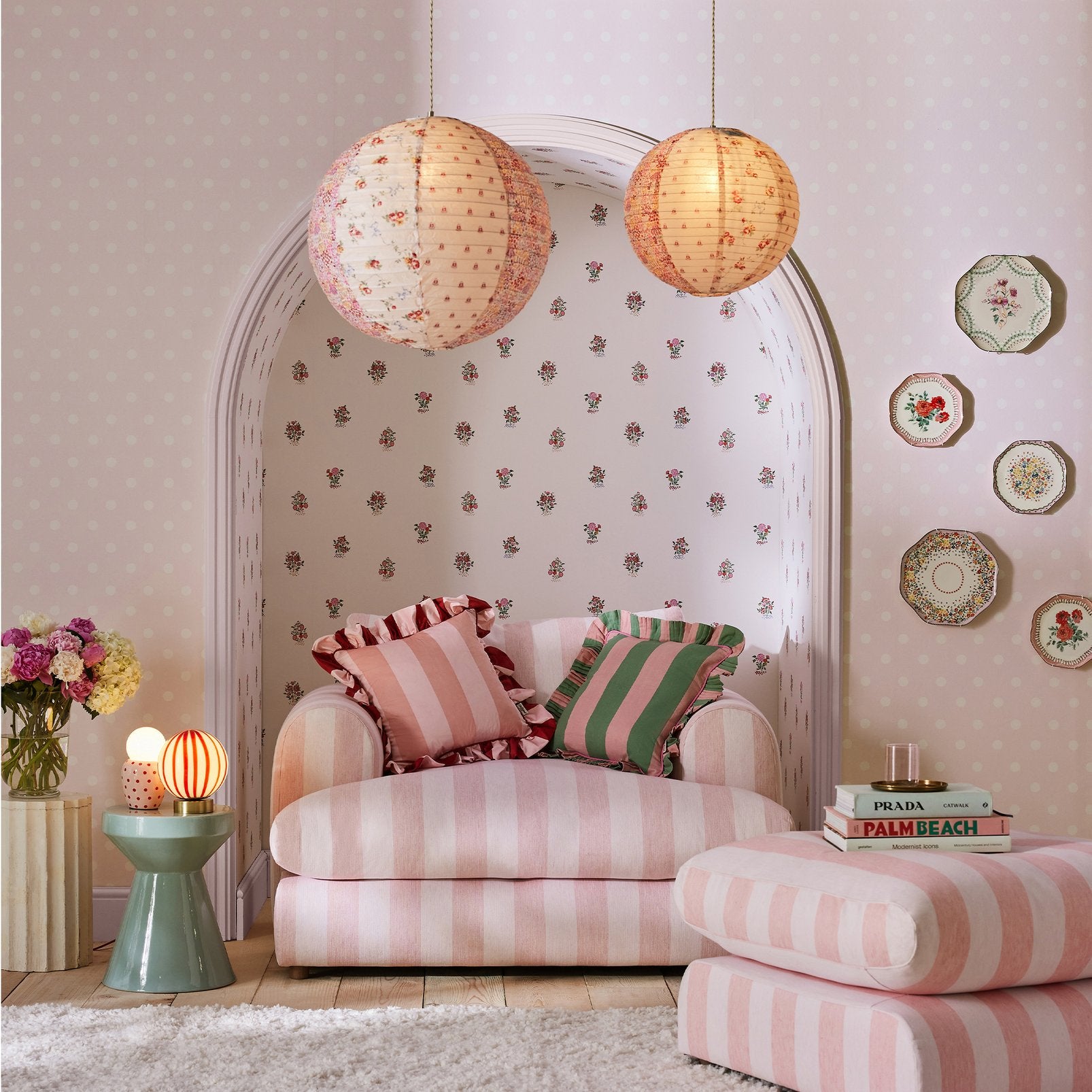 Graham & Brown Button Spot Wallpaper - 2Modern
