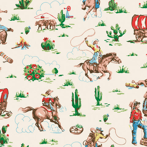 Cowgirls Wallpaper Sample Swatch