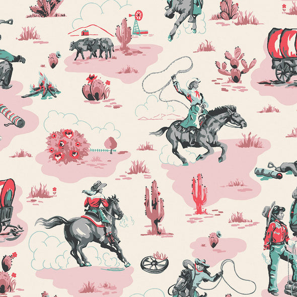 Cowgirls Wallpaper Sample Swatch