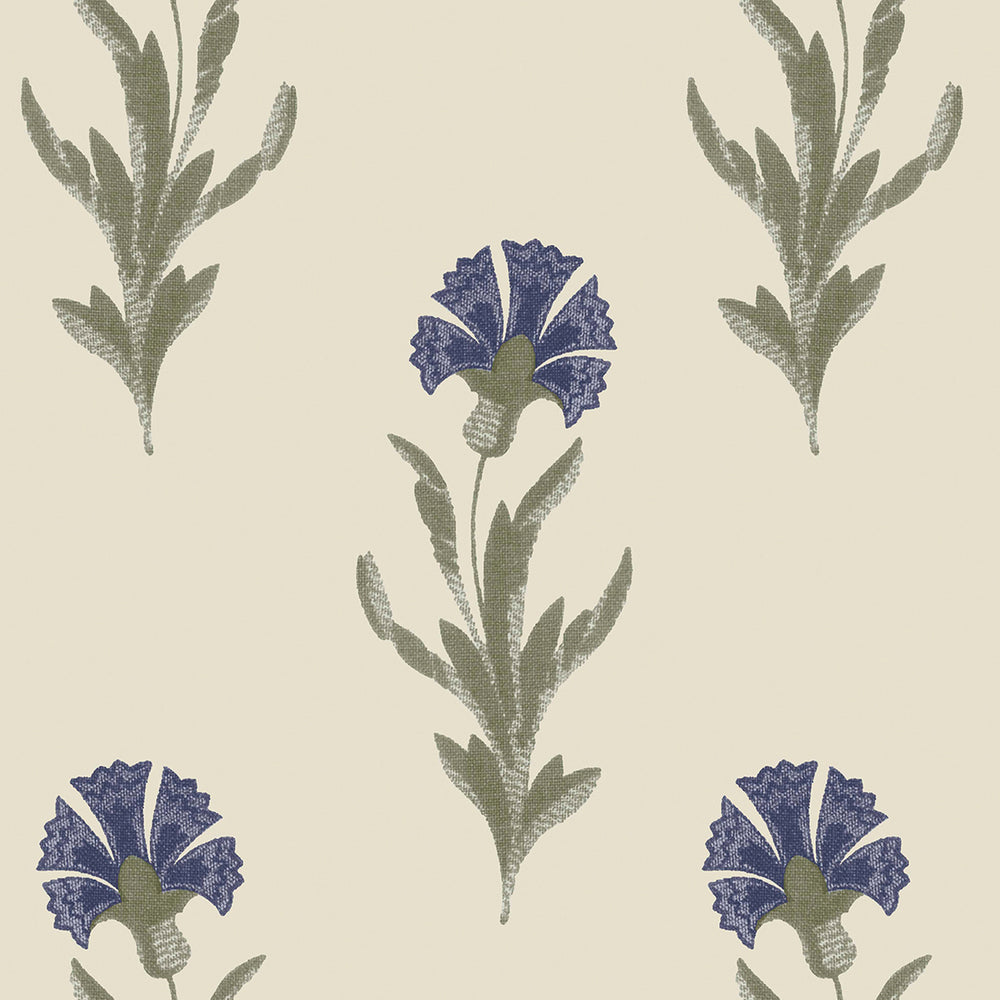 Laura Ashley Dandelion Wallpaper Dusky Seaspray Blue Wallpaper