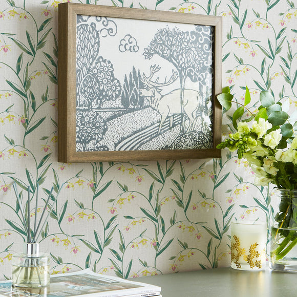 Laura Ashley Laura Ashley Fulwell Fuchsia Midnight Seaspray  Wallpaper