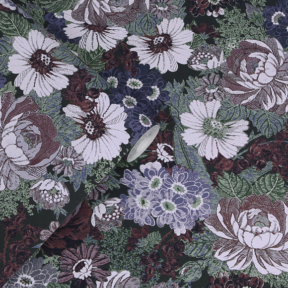 Laura Ashley Honnington Peonies Wallpaper Blackberry Purple Wallpaper