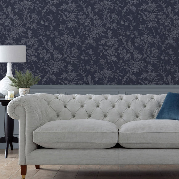 Laura Ashley Laura Ashley Lloyd Dove Grey  Wallpaper