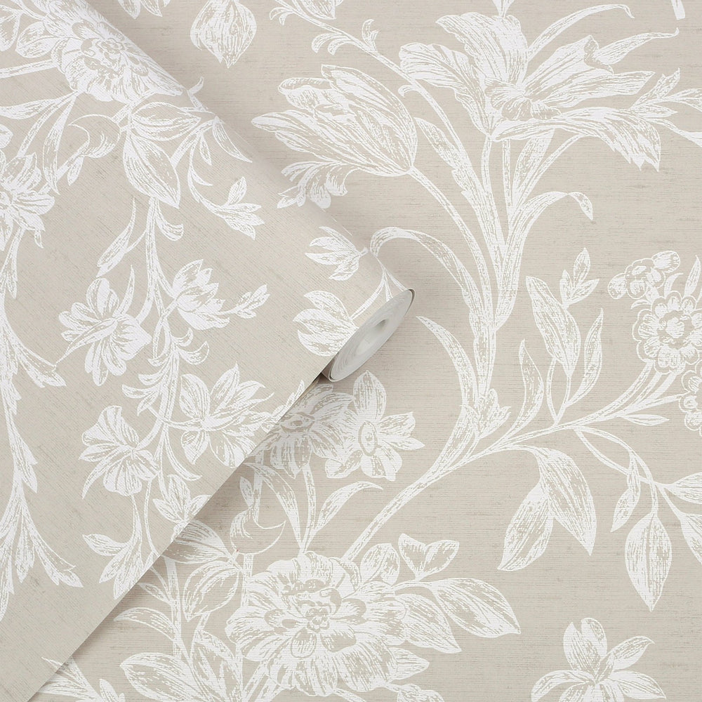 Laura Ashley Laura Ashley Lloyd Dove Grey  Wallpaper