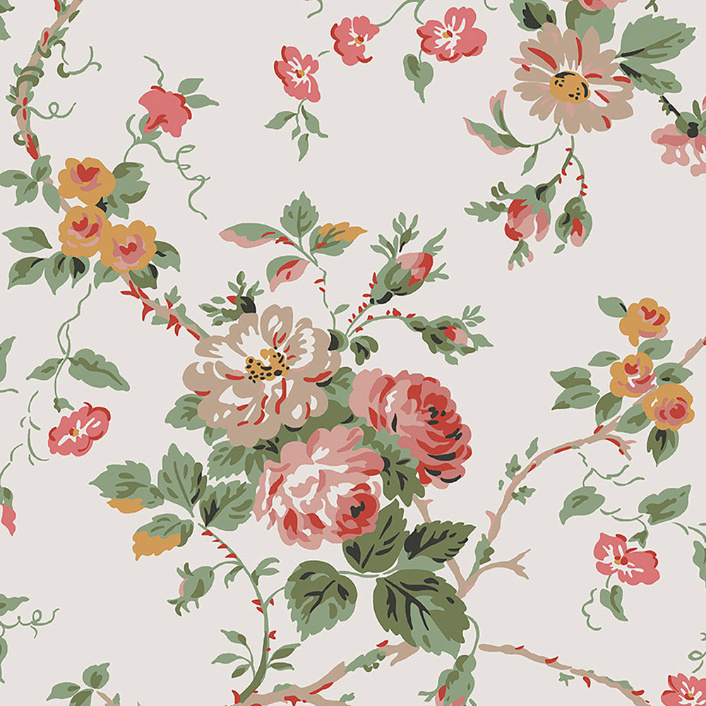 Laura Ashley Mountney Garden Wallpaper Antique Pink Wallpaper