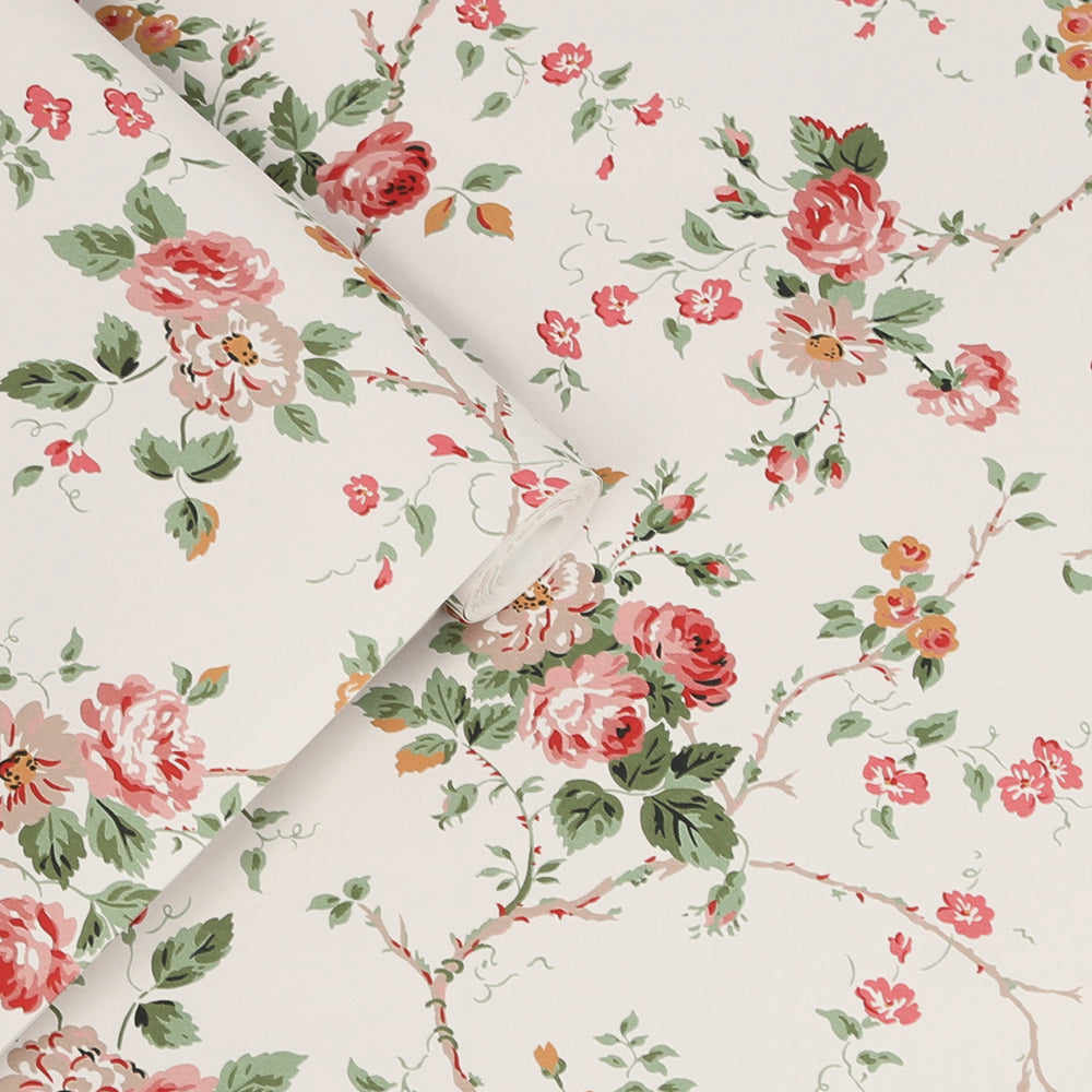 Laura Ashley Mountney Garden Wallpaper Antique Pink Wallpaper