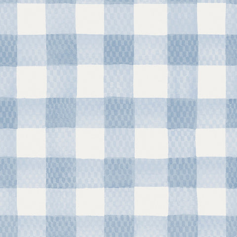 Painted Gingham Wallpaper