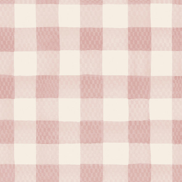 Painted Gingham Wallpaper Sample Swatch