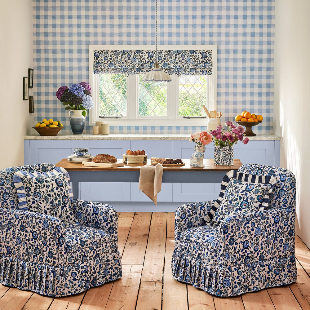 Cath Kidston Painted Gingham Blue