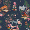Painted Kingdom Wallpaper  option Navy
