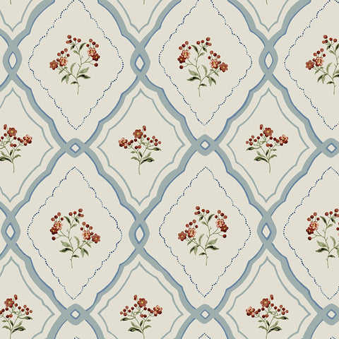 Pinford Trellis Wallpaper Sample Swatch