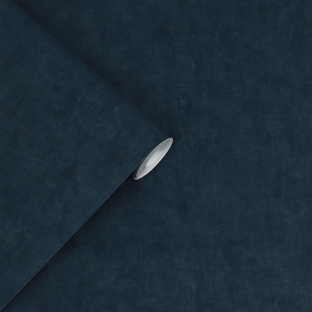 Laura Ashley Plain Midnight Seaspray Wallpaper
