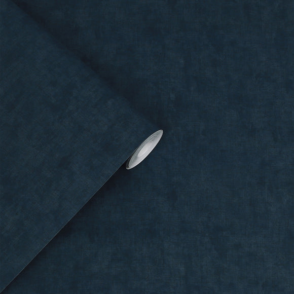 Laura Ashley Plain Wallpaper Midnight Seaspray Wallpaper