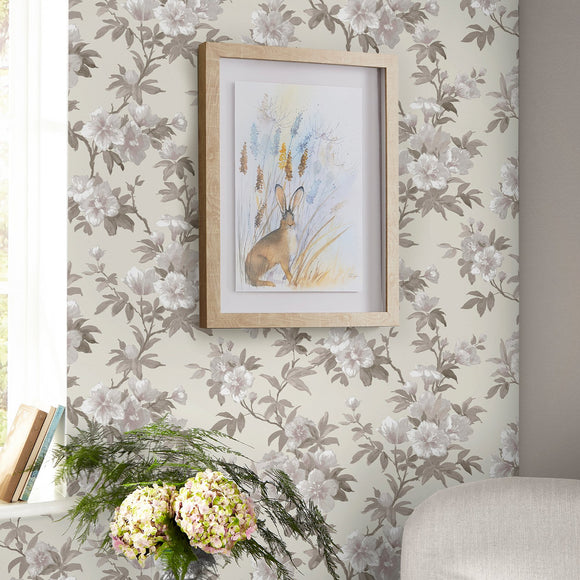 Laura Ashley Laura Ashley Rosamund Apricot  Wallpaper