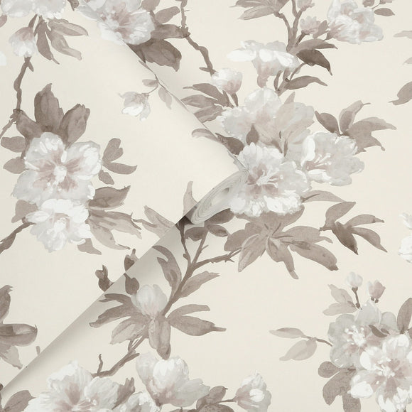 Laura Ashley Laura Ashley Rosamund Apricot  Wallpaper