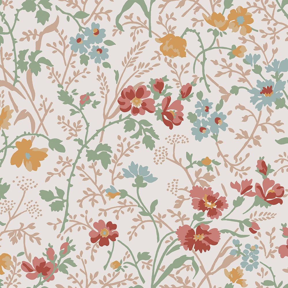Laura Ashley Shropshire Posy Antique Pink Wallpaper Sample Swatch