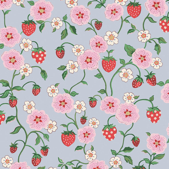 Strawberry Wallpaper Sample Swatch