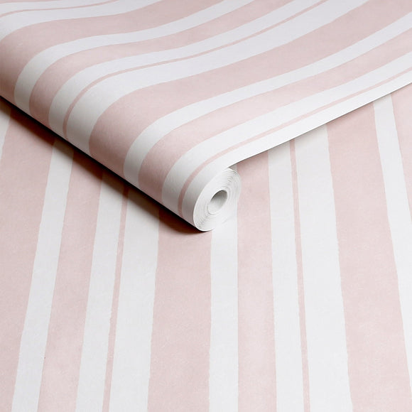 Rachel Ashwell Watercolour Stripe Blue Wallpaper