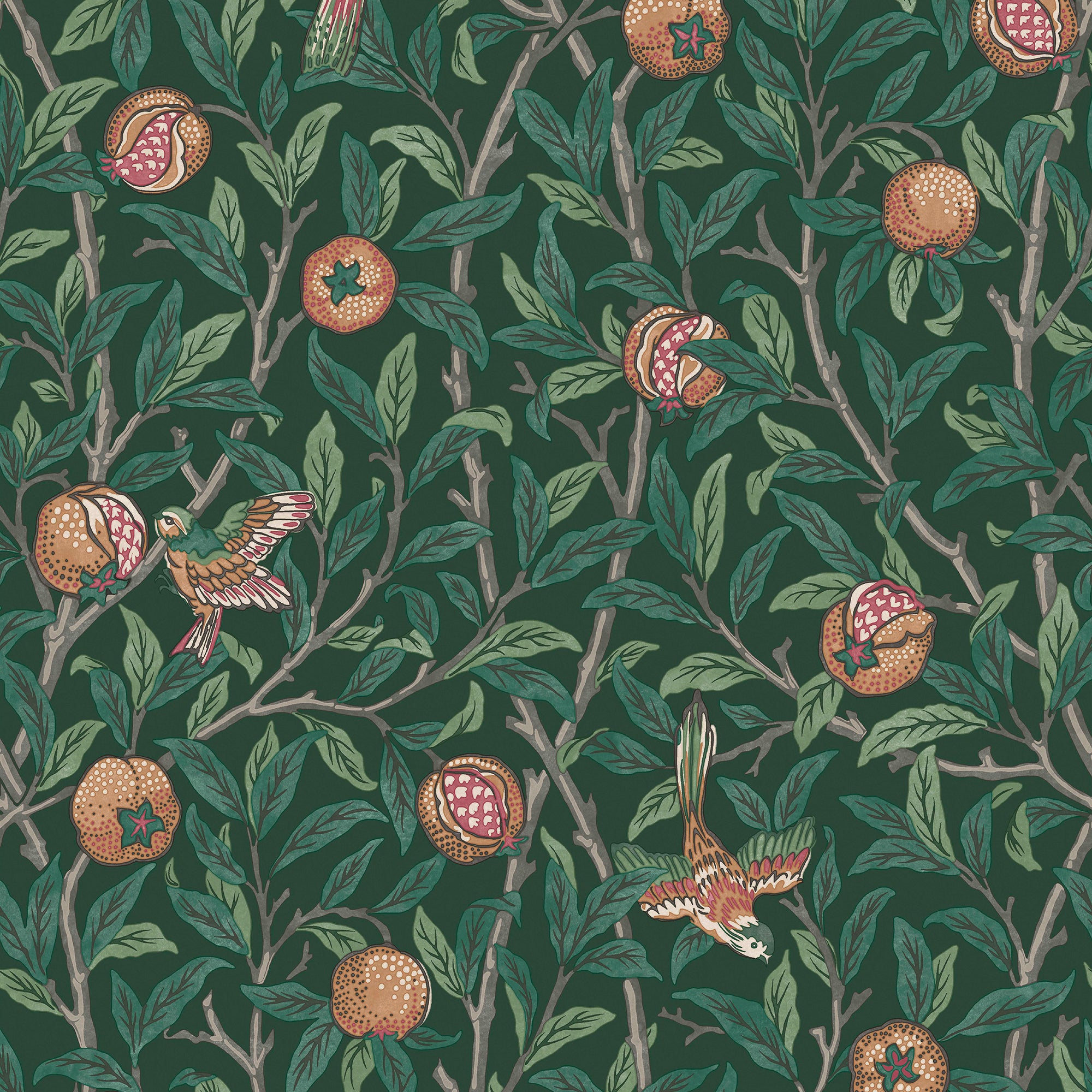 Graham & Brown Bird & Pomegranate Wallpaper - 2Modern