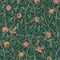Bird & Pomegranate Wallpaper  option Deep Green
