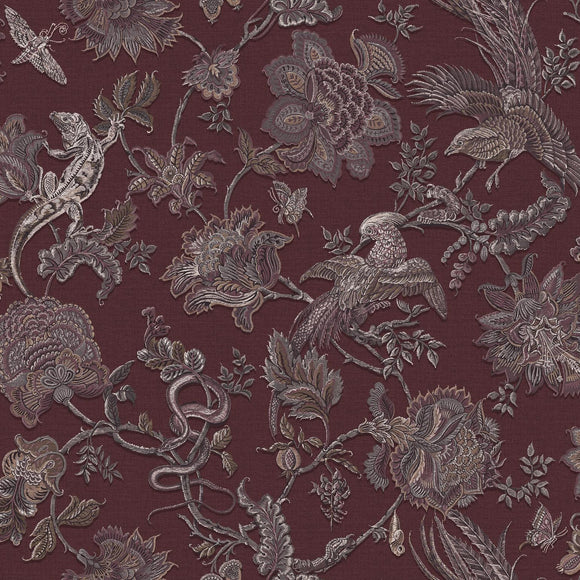 Eternal Weave Damson Wallpaper Sample Swatch