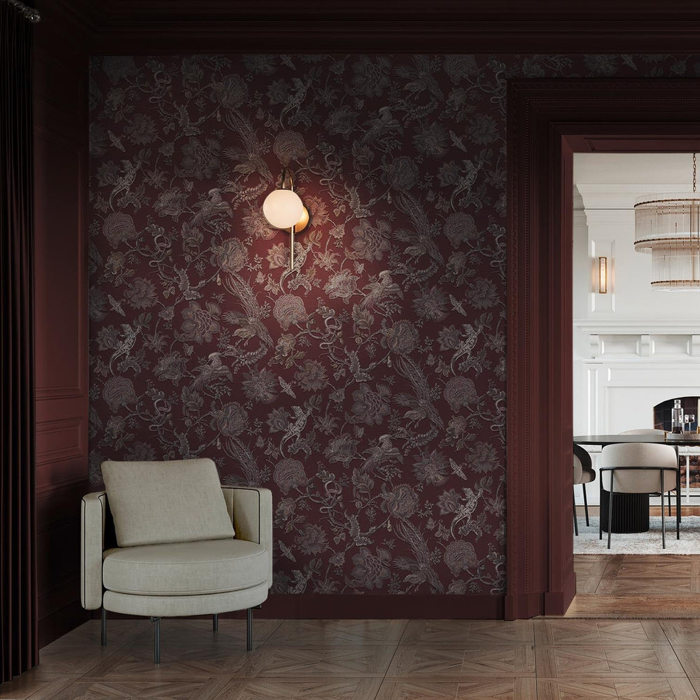 Eternal Weave Damson Wallpaper (Set of 2)