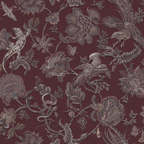 Eternal Weave Damson Wallpaper (Set of 2)