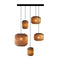 Ausi Scraplights Cluster Circular Pendant Light  option 5 Lights
