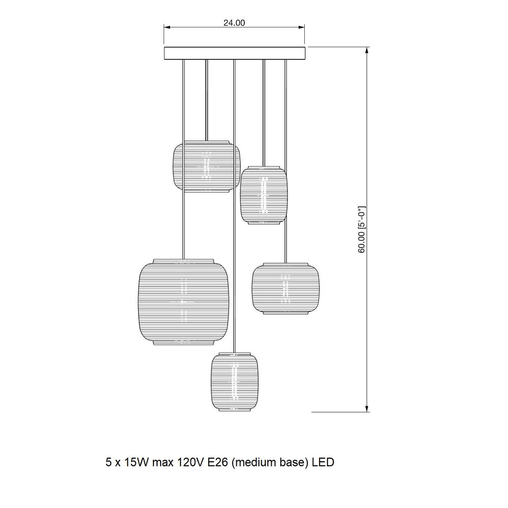 Ausi Scraplights Cluster Circular Pendant Light