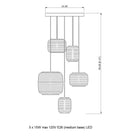 Ausi Scraplights Cluster Circular Pendant Light