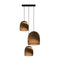 Bell Scraplights Cluster Circular Pendant Light  option 3 Lights