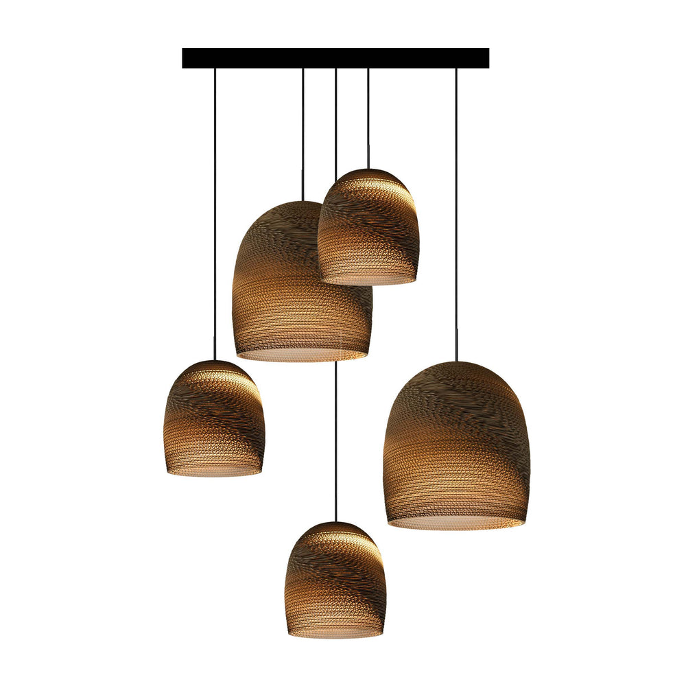 Bell Scraplights Cluster Circular Pendant Light
