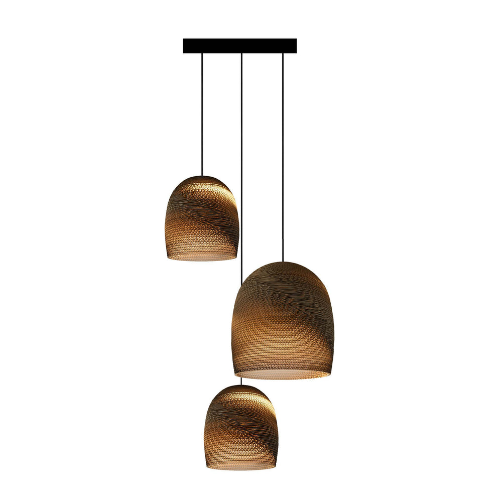 Bell Scraplights Cluster Circular Pendant Light