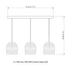 Bell Scraplights Cluster Linear Pendant Light