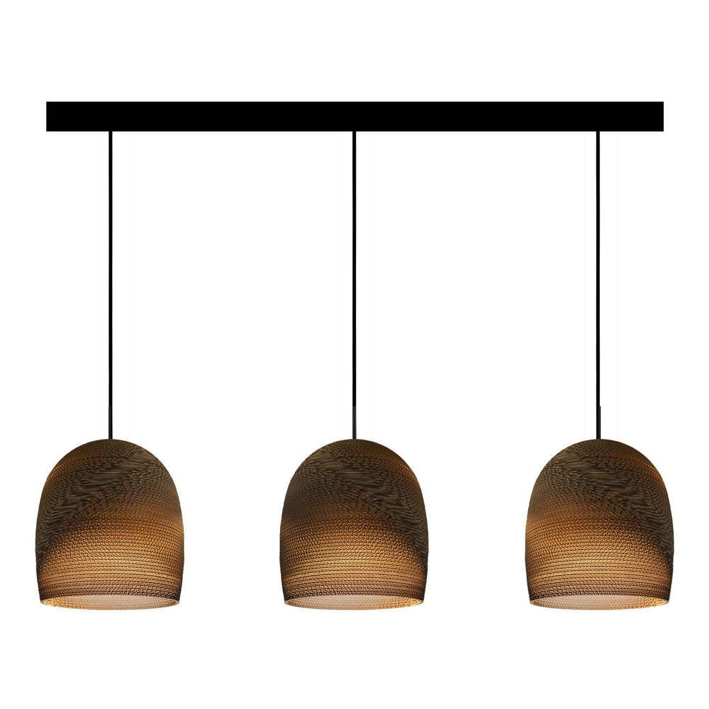 Bell Scraplights Cluster Linear Pendant Light