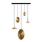 Chrona Cluster Circular Pendant Light  option 3 x Vertical and 2 x Horizontal