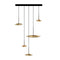 Chrona Cluster Circular Pendant Light  option 5 x Horizontal