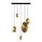 Chrona Cluster Circular Pendant Light  option 5 x Vertical
