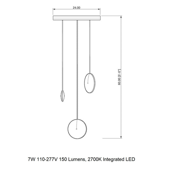 Chrona Cluster Circular Pendant Light