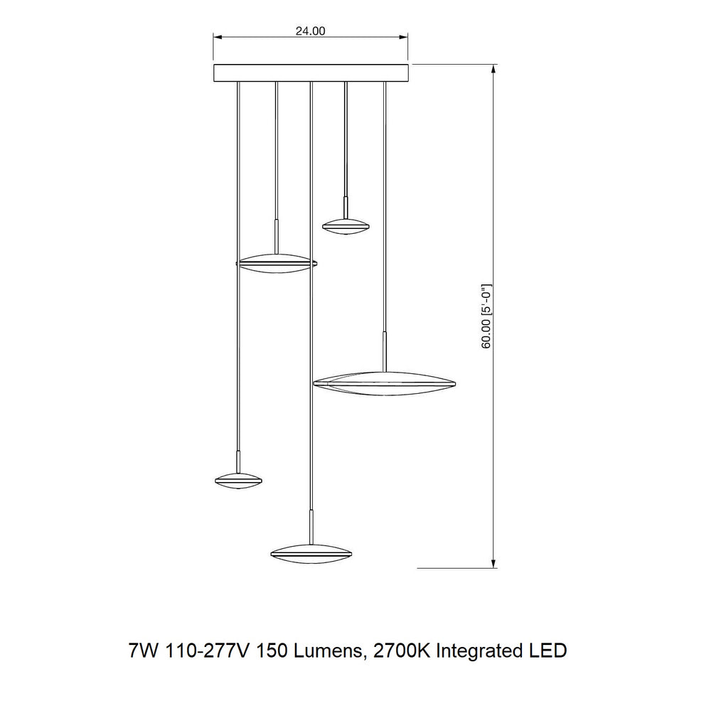 Chrona Cluster Circular Pendant Light