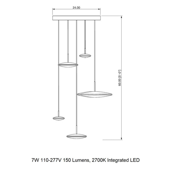 Chrona Cluster Circular Pendant Light