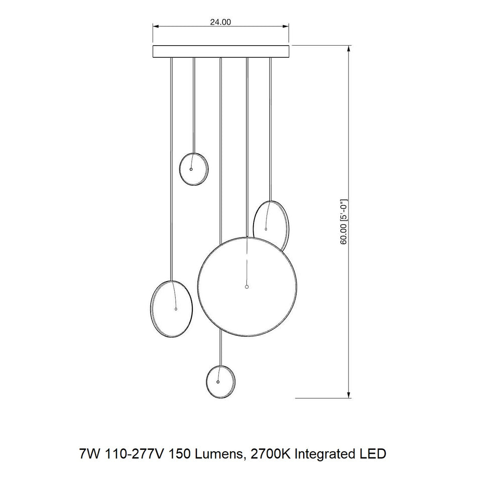 Chrona Cluster Circular Pendant Light