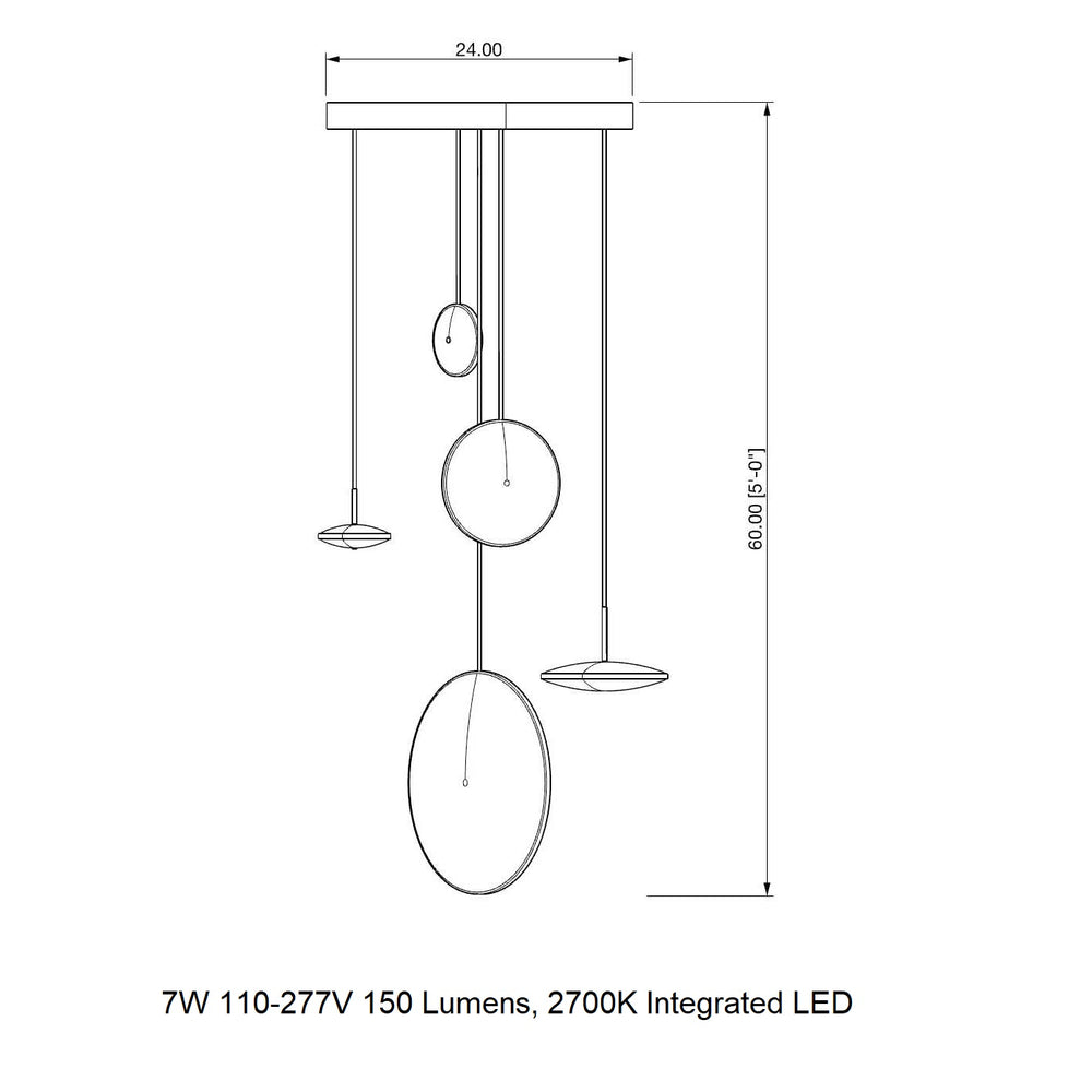 Chrona Cluster Circular Pendant Light