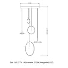 Chrona Cluster Circular Pendant Light