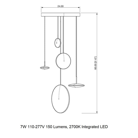 Chrona Cluster Circular Pendant Light